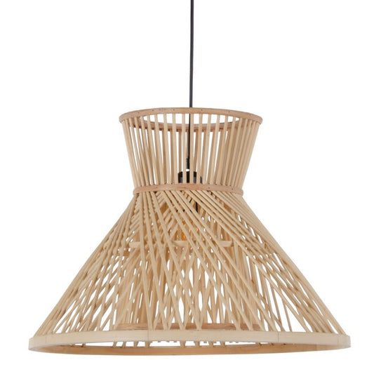 Lámpara de bambú natural