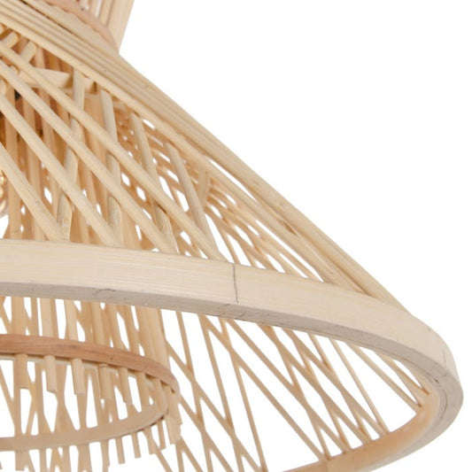Lámpara de bambú natural
